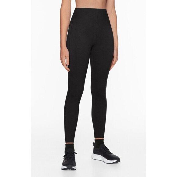Oysho Womens Ankle Length Leggings S Black Extra Compressive 1221/256 NWT - Picture 1 of 9